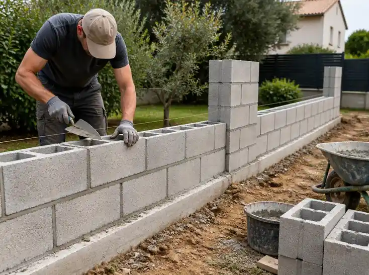 Guide expert pour construire un muret en parpaing durable