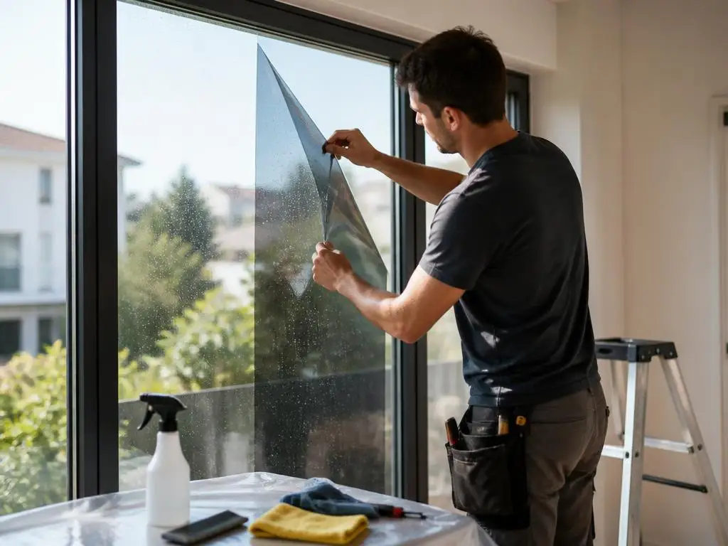 Guide pratique pour poser un film solaire sur ses vitrages