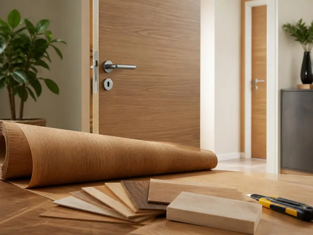 Le choix idéal de la feuille de placage bois pour porte