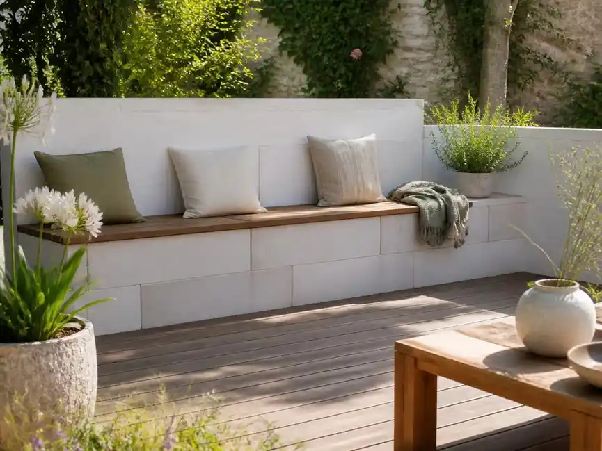 Optimiser son aménagement extérieur avec un banc en beton cellulaire