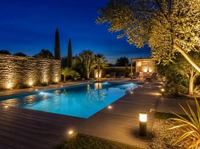 Optimiser son éclairage autour piscine 12v pour sublimer le jardin