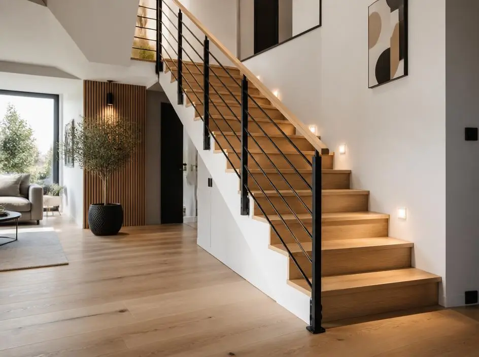 Optimiser son escalier bois avec une rampe design