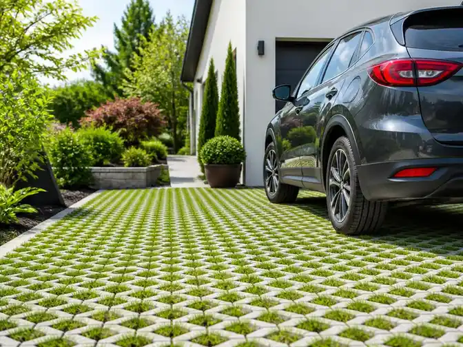 Optimiser votre stationnement avec une dalle gazon carrossable