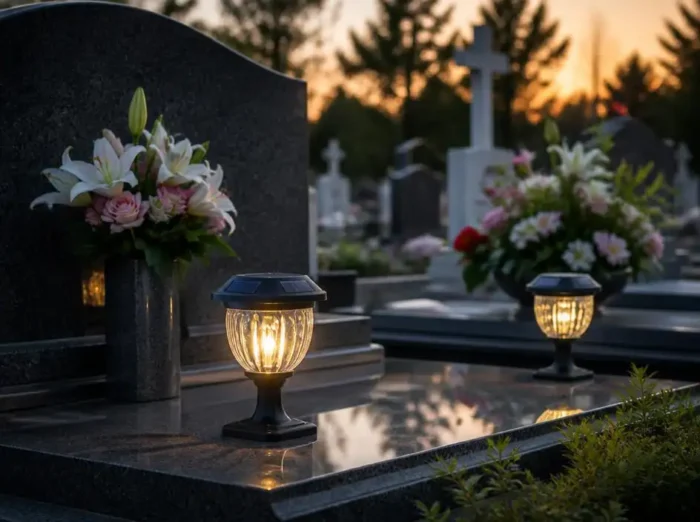 Pourquoi choisir une lampe solaire pour embellir un cimetière