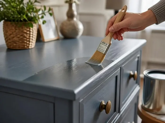 Protéger durablement vos meubles : appliquer du vernis sur bois peint