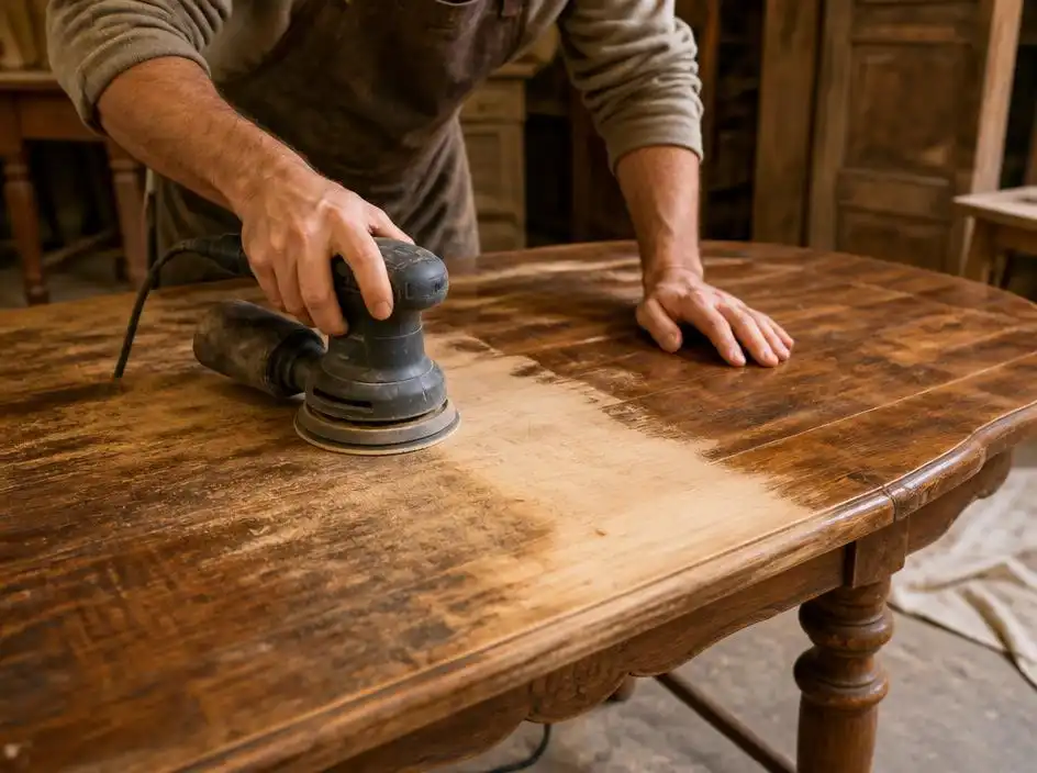Rénover et poncer une table en bois pour lui redonner tout son éclat