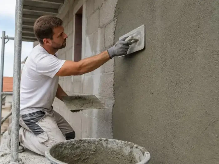 Réussir la pose d'un enduit de ciment pour vos murs
