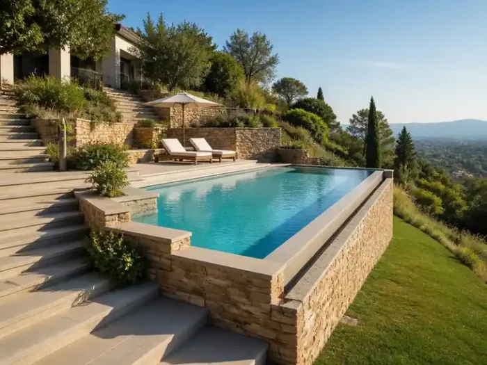 Réussir son projet d'aménagement piscine terrain en pente