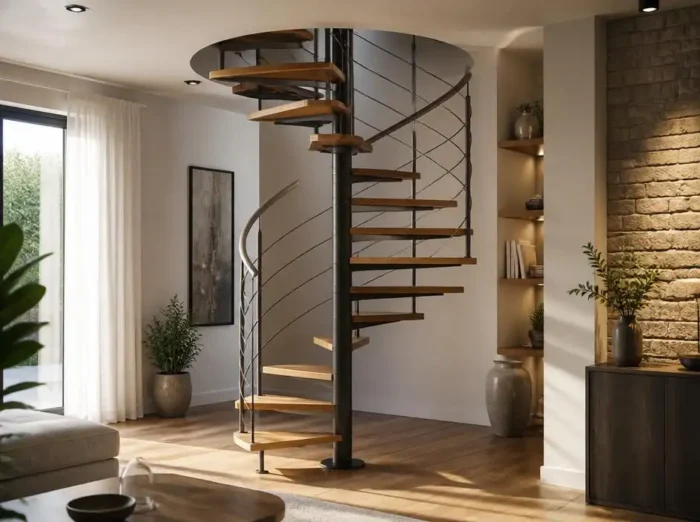 Réussir un escalier en colimaçon sécurisé et harmonieux