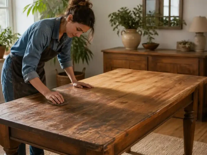 Sublimer son intérieur avec une table en bois massif rénovée