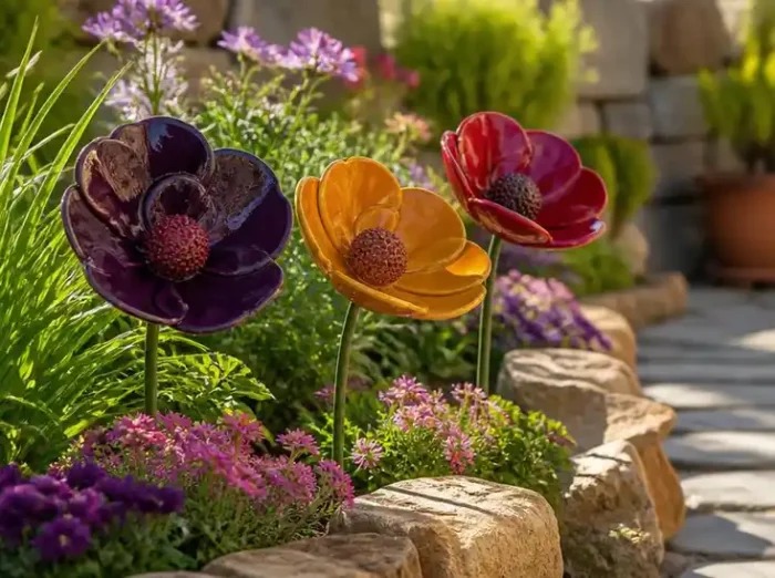 Sublimez votre jardin avec une fleur ceramique decorative