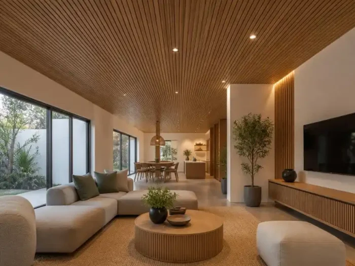 Tout savoir sur le faux plafond bois suspendu pour votre intérieur