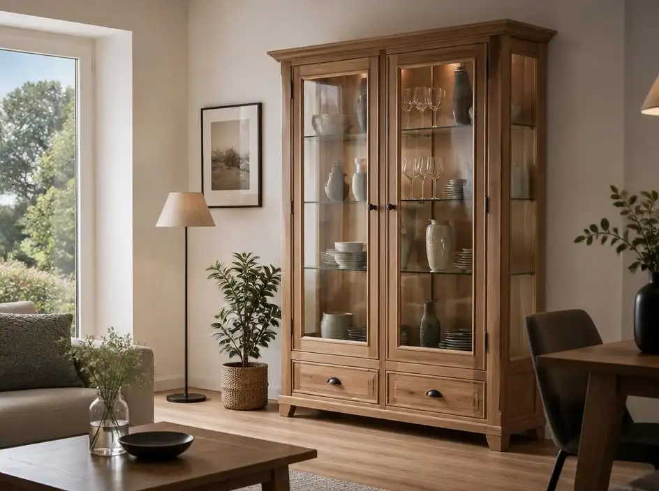 Vitrine bois massif et verre: élégance, usage et choix durable