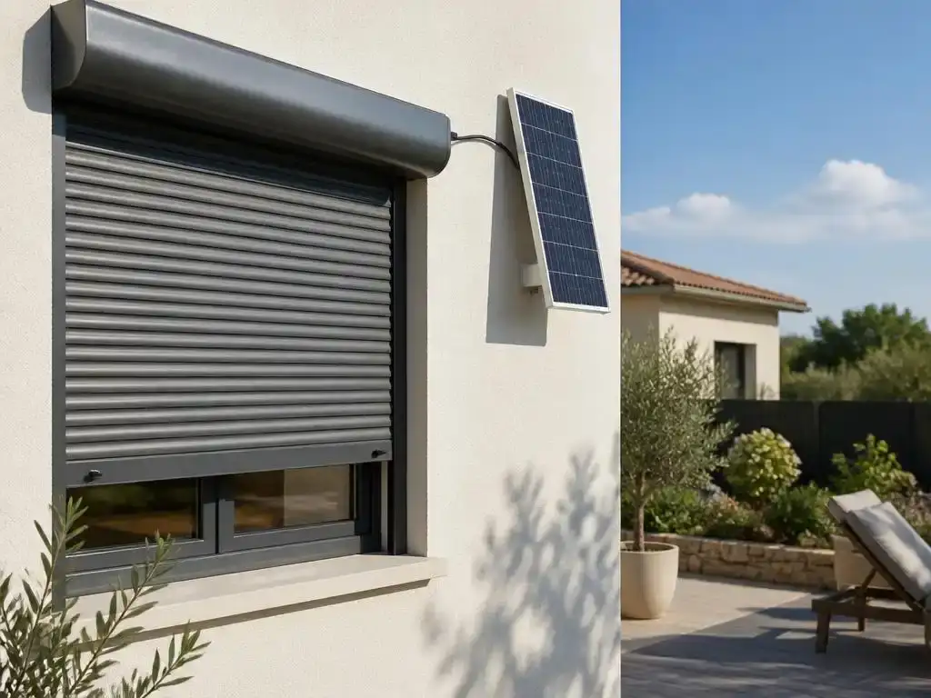 Installation et configuration d un volet roulant solaire velux
