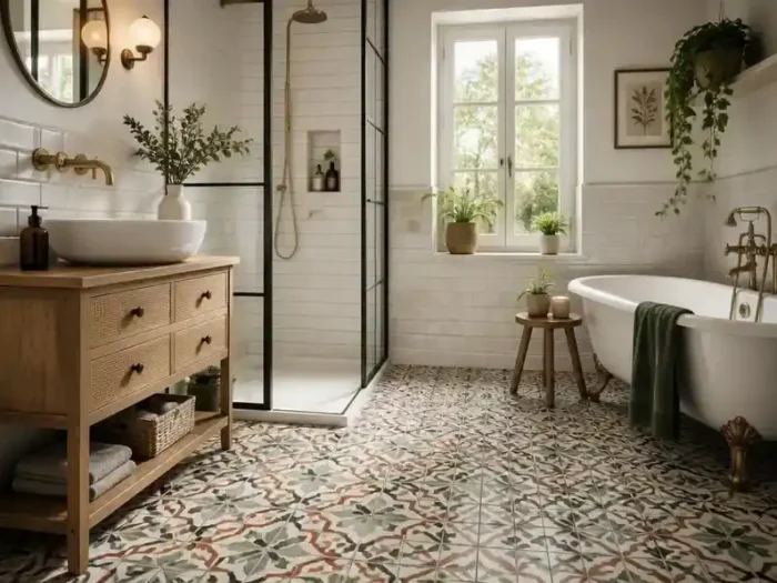 Sublimez vos intérieurs avec le charme du tapis en carreau de ciment